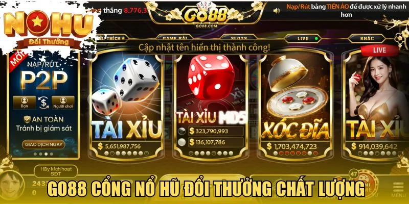 Nổ Hũ Đổi Thưởng Go88 cổng nổ hũ đổi thưởng chất lượng