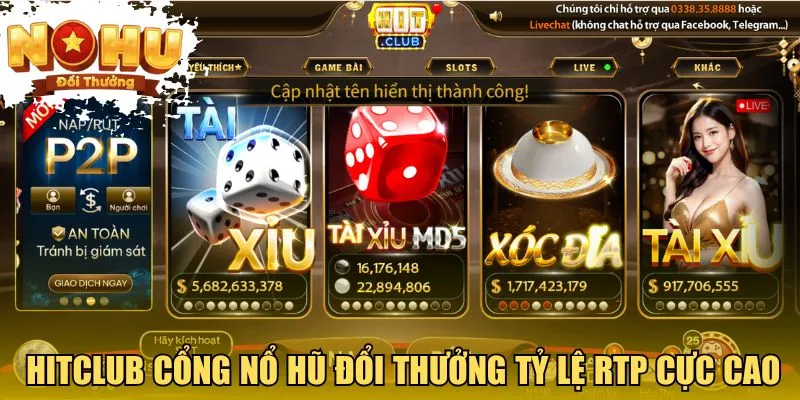 Nổ Hũ Đổi Thưởng Hitclub cổng nổ hũ đổi thưởng tỷ lệ RTP cực cao